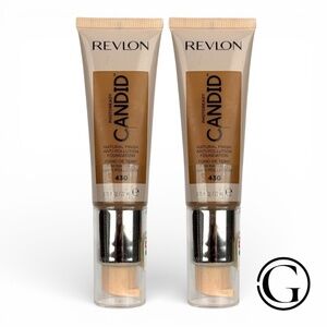 2 PACK Revlon PhotoReady Candid Foundation- 430 Honey Beige
